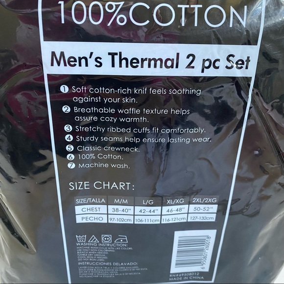 MENS thermal set - Picture 3 of 6